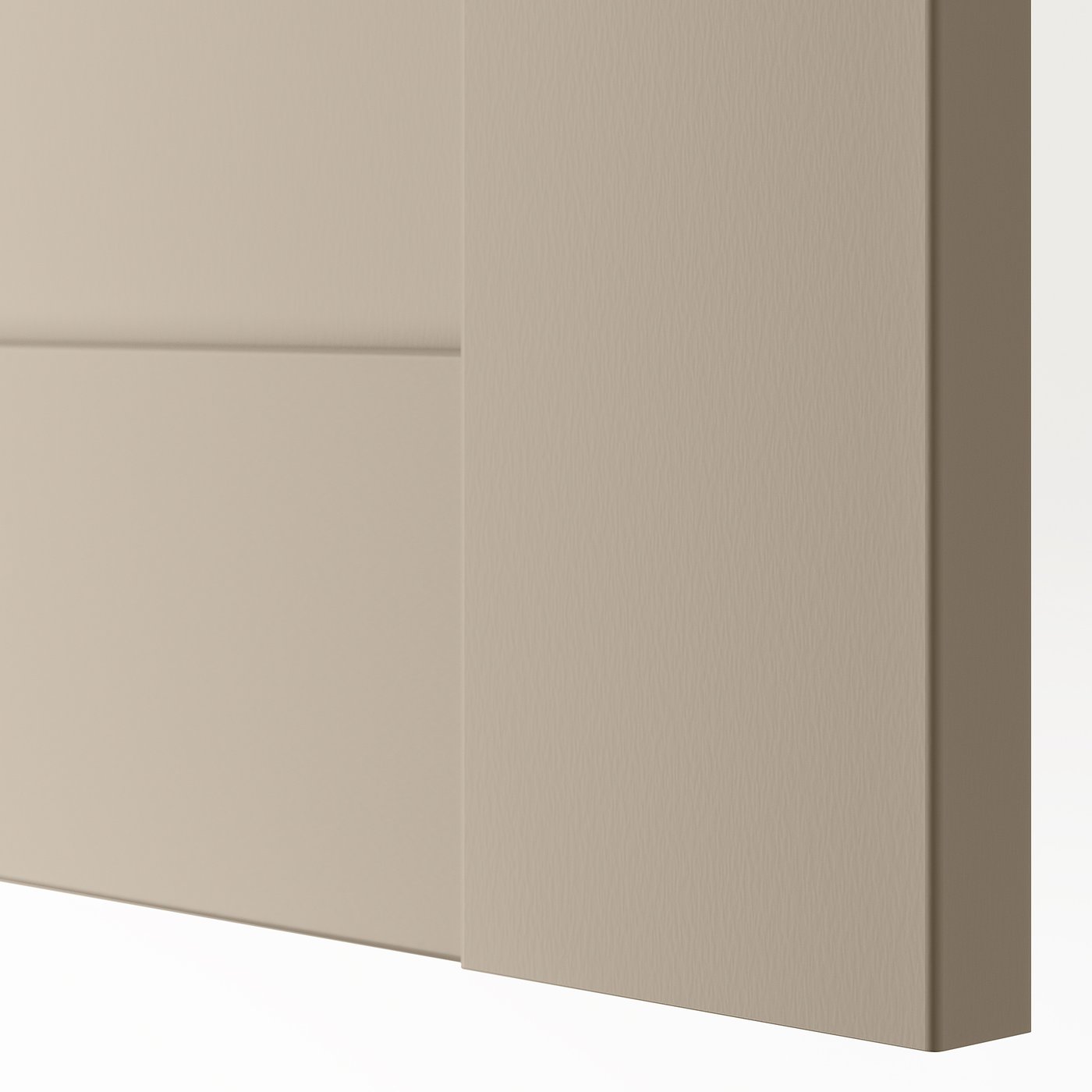 Door with hinges, gray-beige 4