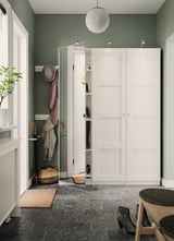 BERGSBO Door with hinges, white, 19 1/2x76 5/8 "