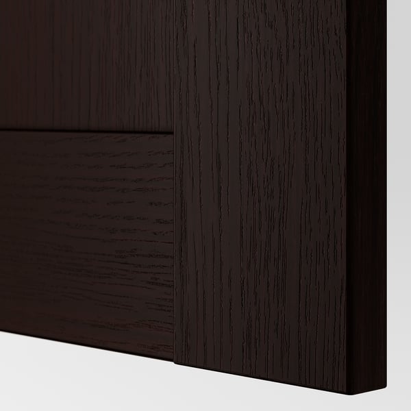 BERGSBO Door with hinges blackbrown IKEA