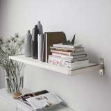 BERGSHULT / GRANHULT Wall shelf, white/nickel plated, 31 1/2x11 3/4 "