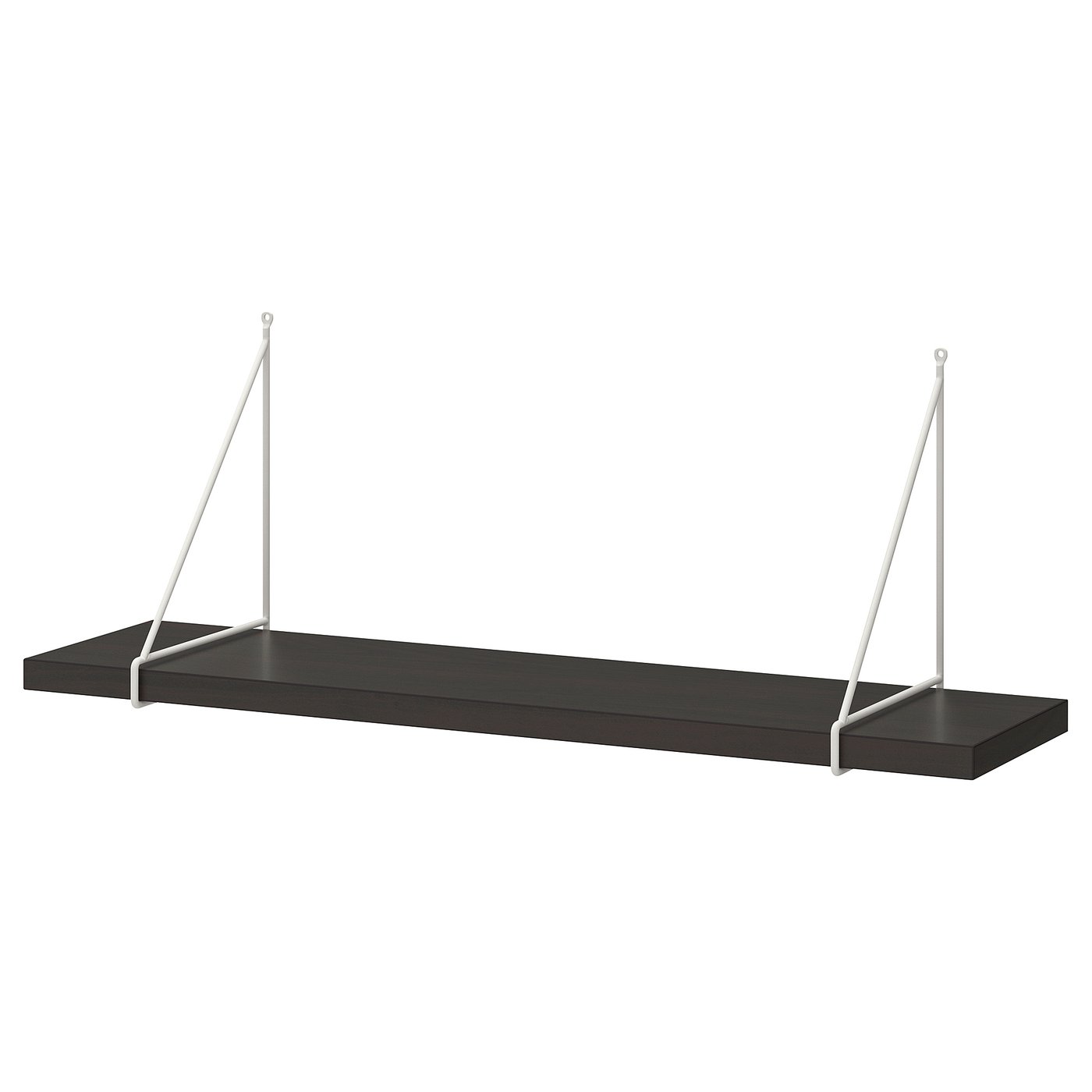 Wall Shelf, Brown-Black/White