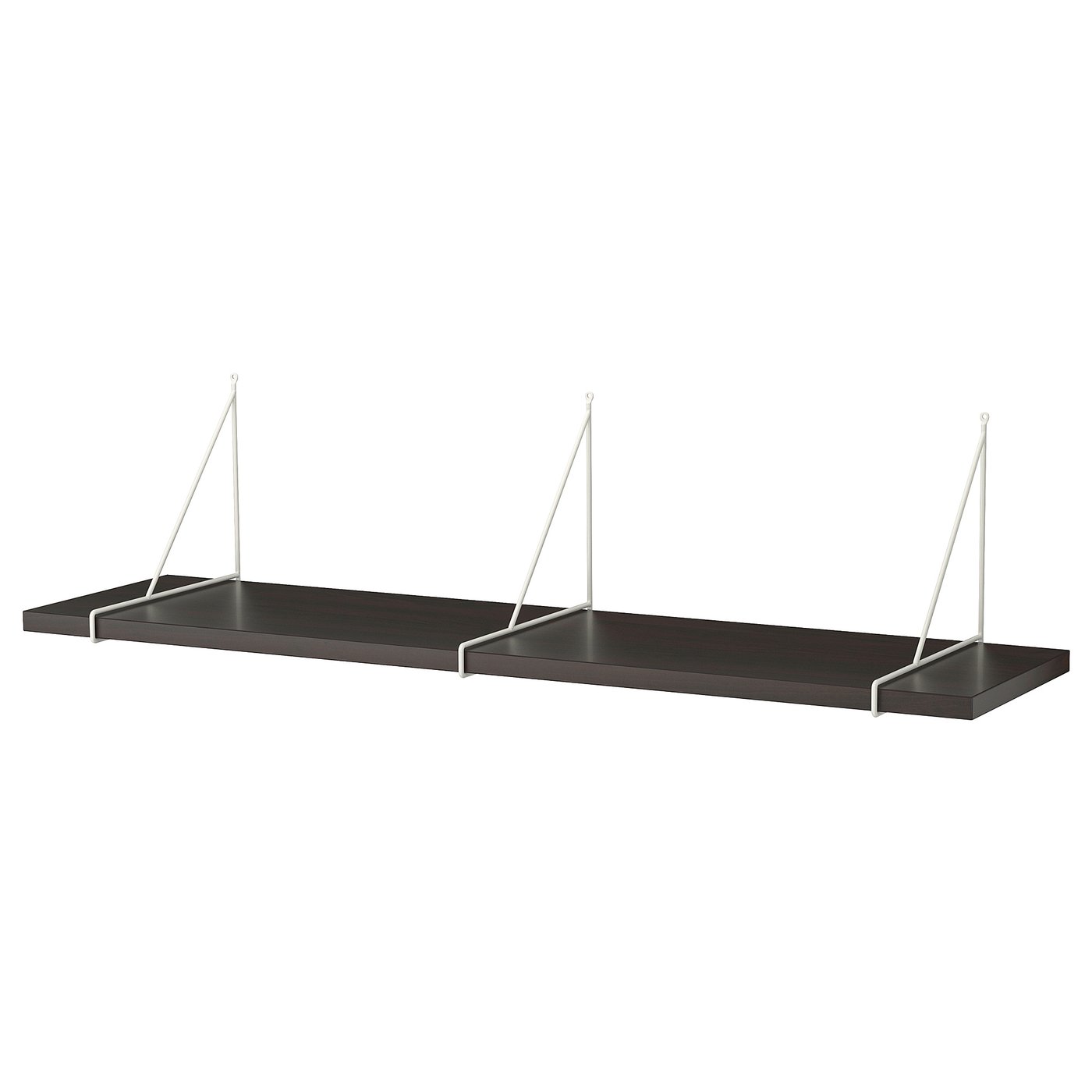 Wall Shelf, Brown-Black/White