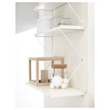 BERGSHULT / PERSHULT Wall shelf, white/white, 31 1/2x11 3/4 "