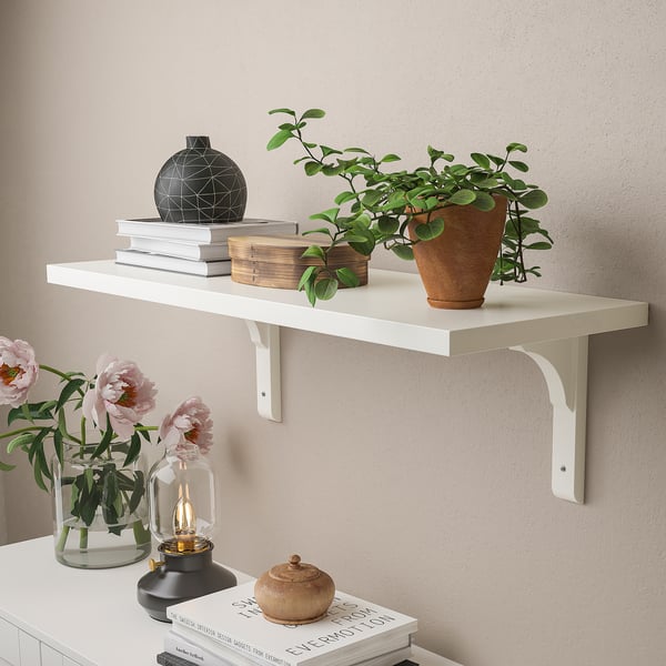 ikea floating shelves white