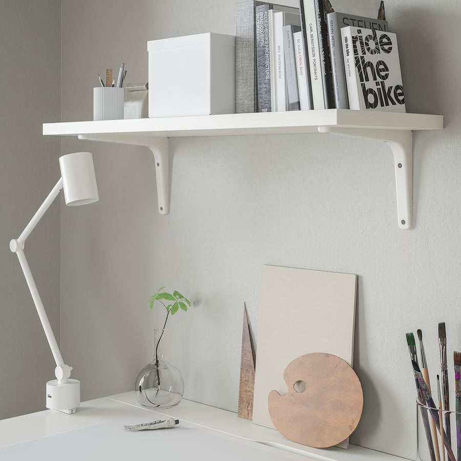 BERGSHULT Shelf, white, 31 1/2x11 3/4" IKEA