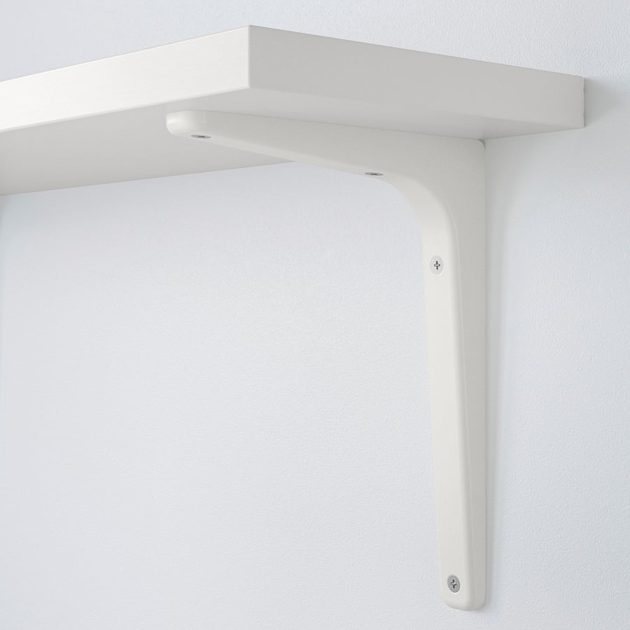 BERGSHULT / TOMTHULT shelf with bracket, white, 471/4x113/4" IKEA