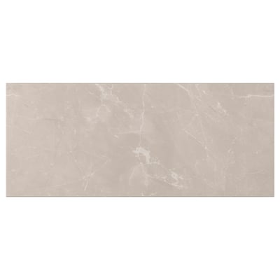 BERGSVIKEN Drawer front, beige marble effect, 23 1/2x10 "