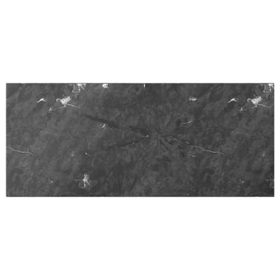 BERGSVIKEN Drawer front, black marble effect, 23 1/2x10 "