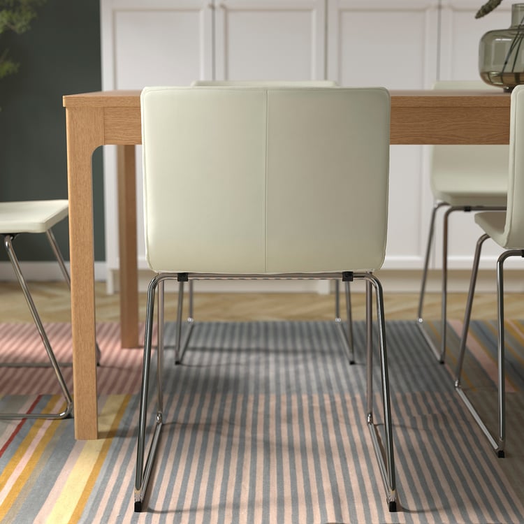 BERNHARD Chair, chrome plated/Mjuk white IKEA