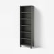 BESTÅ Cabinet, dark gray, 23 5/8x15 3/4x79 1/2 "
