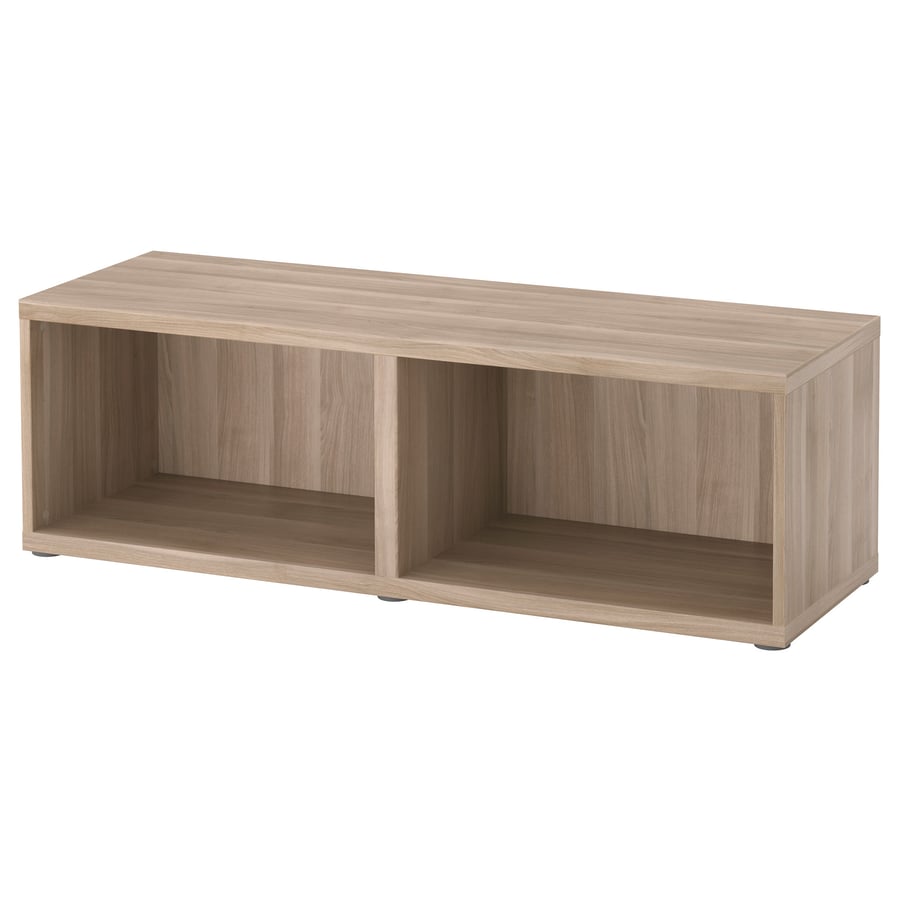 BESTÅ Frame, walnut effect light gray, 47 1/4x15 3/4x15" IKEA