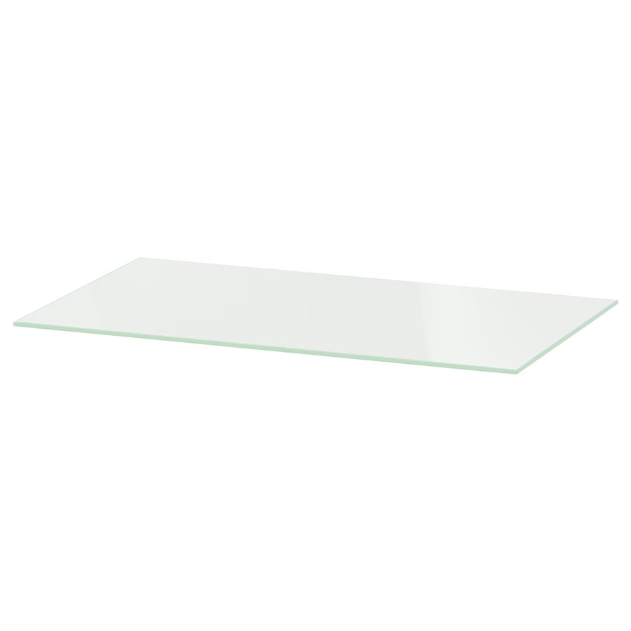 BESTÅ Glass shelf, glass, 22x14 1/8" IKEA