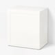 BESTÅ Shelf unit with door, white/Hanviken white, 23 5/8x16 1/2x25 1/4 "