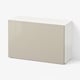 BESTÅ Shelf unit with door, white/Selsviken high-gloss/beige, 23 5/8x8 5/8x15 "