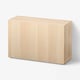 BESTÅ Shelf unit with door, white stained oak effect/Lappviken white stained oak effect, 23 5/8x8 5/8x15 "