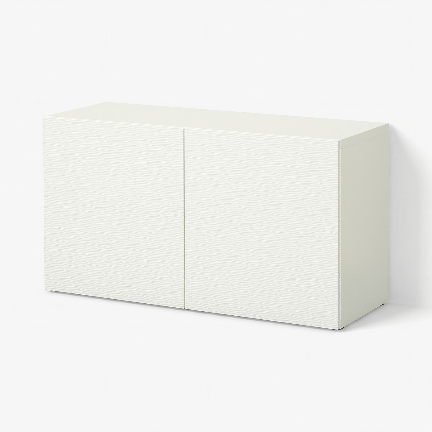 BESTÅ shelf unit with doors, Laxviken white, 471/4x161/2x251/4