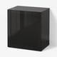 BESTÅ Shelf unit with glass door, black-brown/Glassvik black/smoked glass, 23 5/8x16 1/2x25 1/4 "