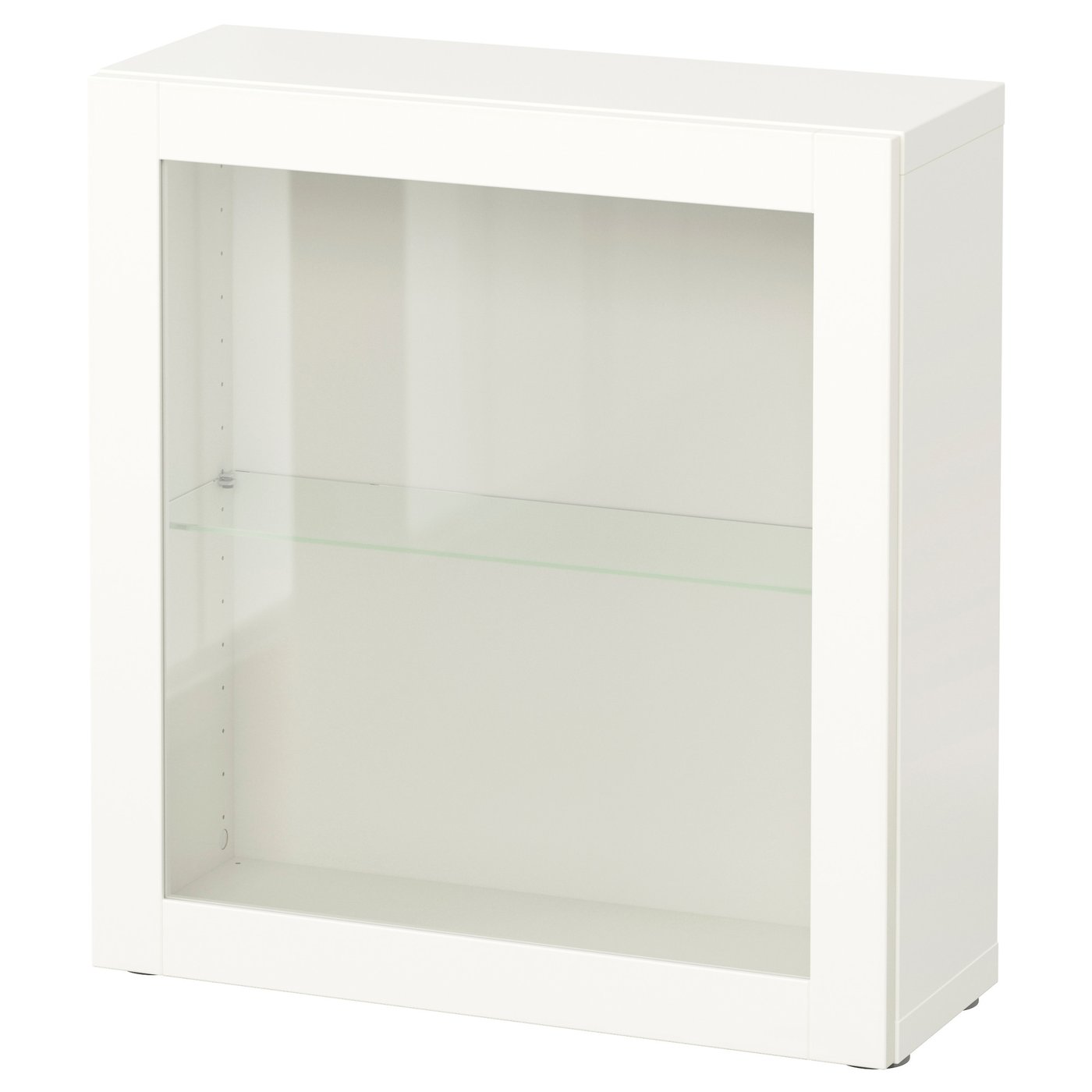 Besta Shelf Unit With Glass Door Sindvik White Ikea
