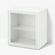BESTÅ Shelf unit with glass door, white Glassvik/white/light green clear glass, 23 5/8x16 1/2x25 1/4 "
