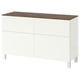 BESTÅ Storage combination w doors/drawers, white/Lappviken/Stubbarp white, 47 1/4x16 1/2x29 5/8 "