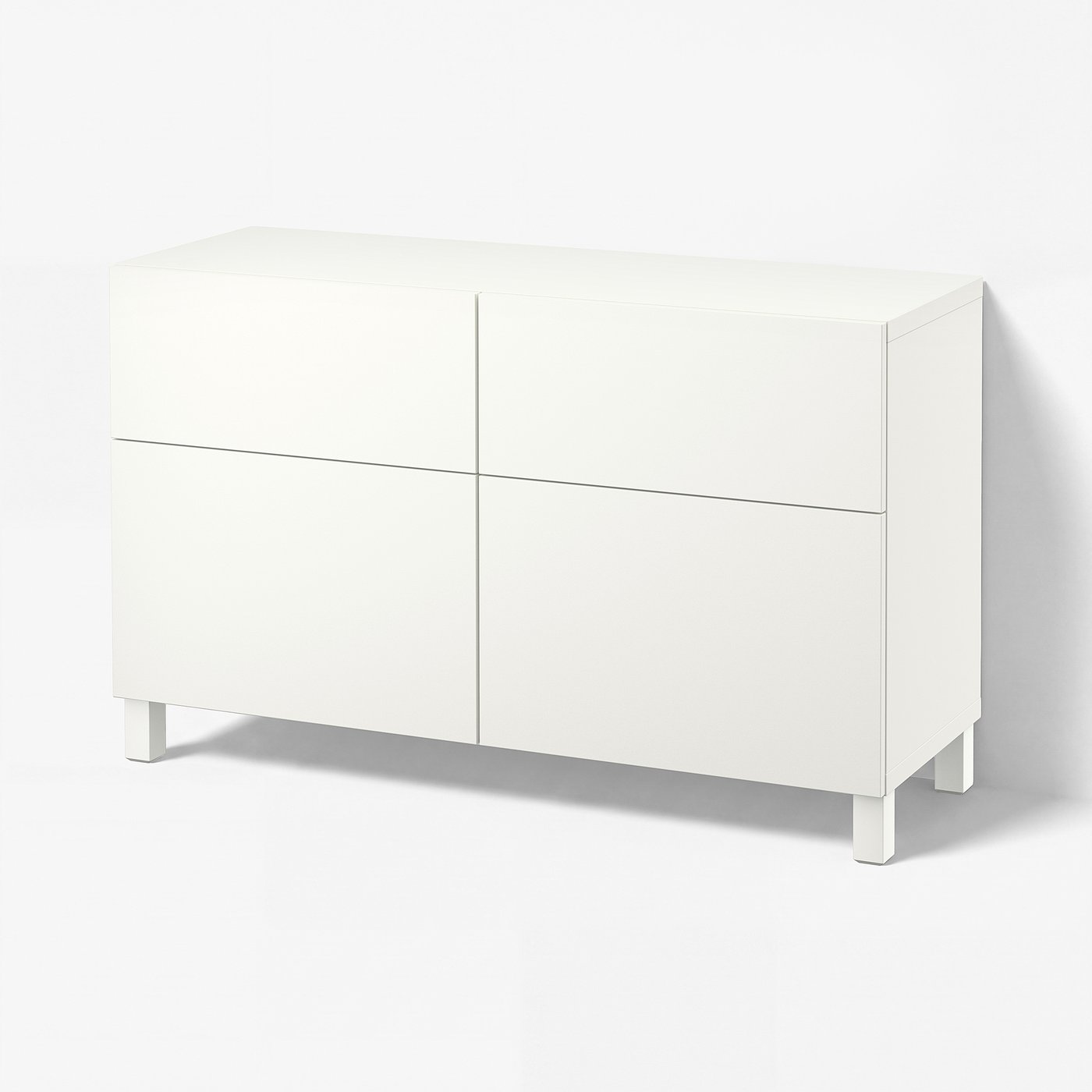 BESTÅ storage combination w doors/drawers, white/Lappviken