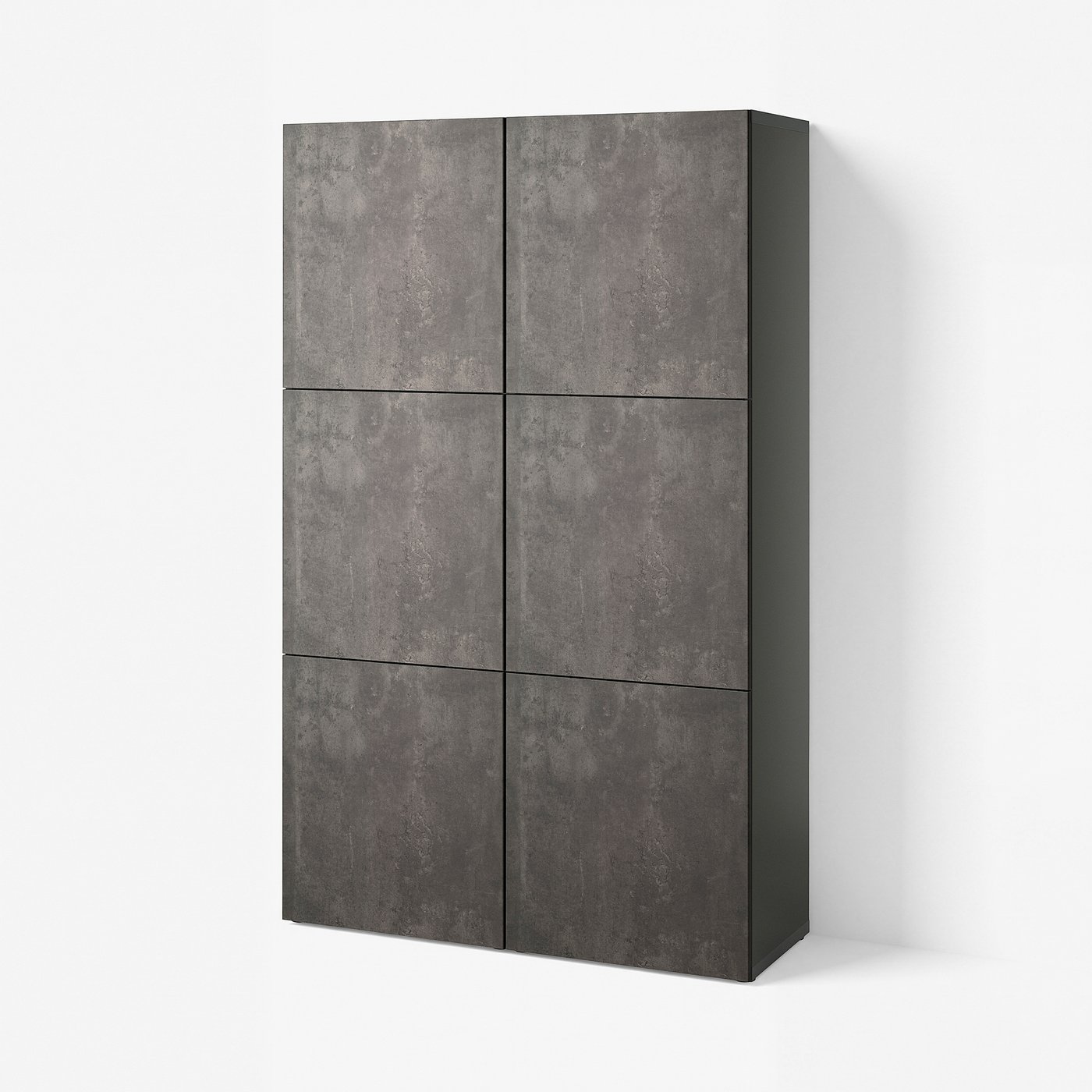 IKEページ BESTÅ storage combination with doors, dark gray/Kallviken dark