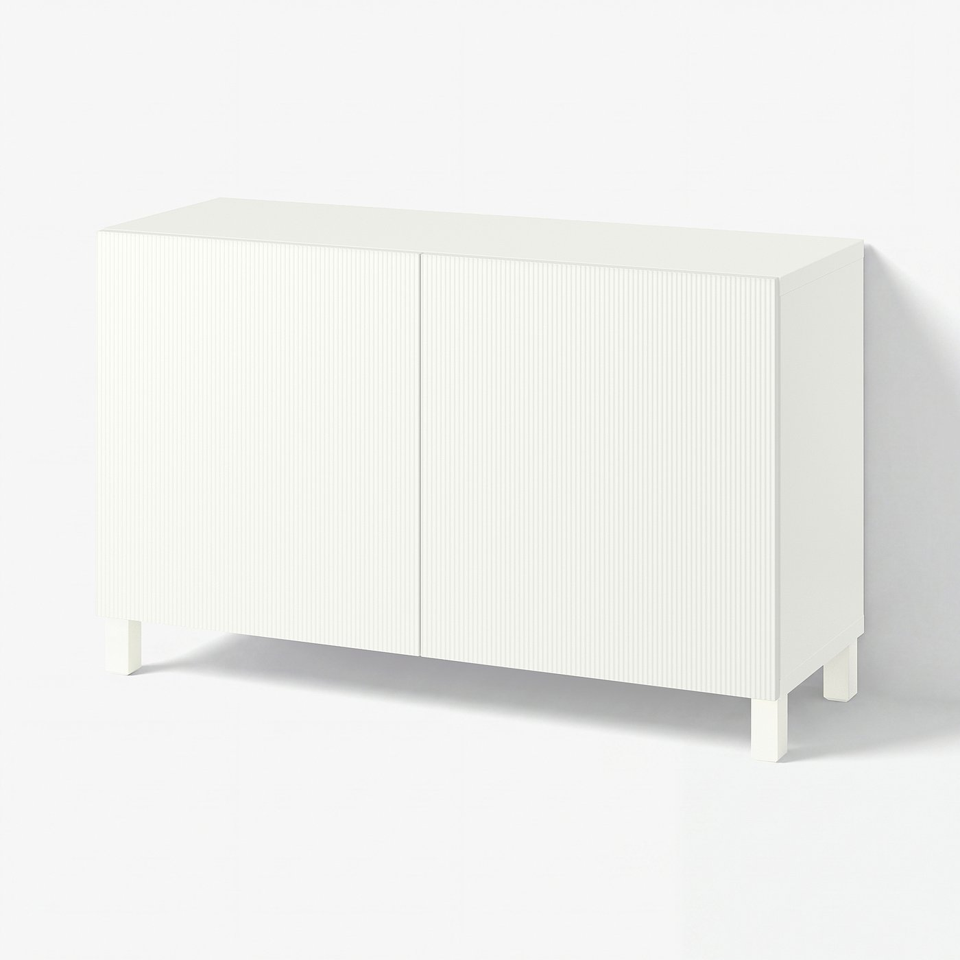 IKEA BESTÅ BURS バースト ホワイト 120cm BESTÅ storage combination with doors, Förvaltare white/Stubbarp