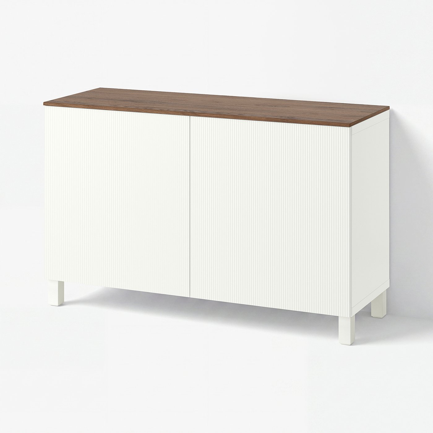 BESTÅ storage combination with doors, white/Förvaltare white, 471