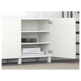 BESTÅ Storage combination with doors, white/Lappviken/Stubbarp white, 70 7/8x16 1/2x29 1/8 "