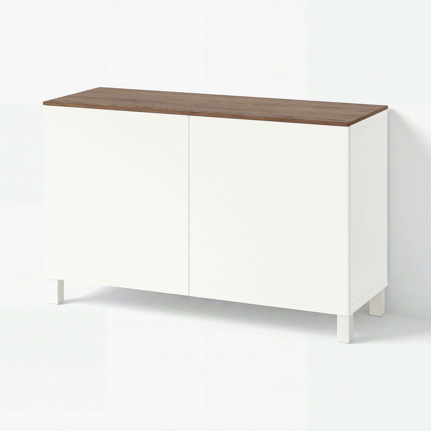 BESTÅ storage combination with doors, white/Lappviken/Stubbarp