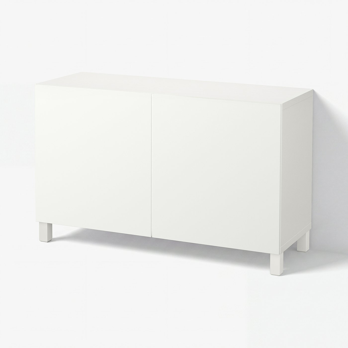 BESTÅ storage combination with doors, white/Lappviken/Stubbarp