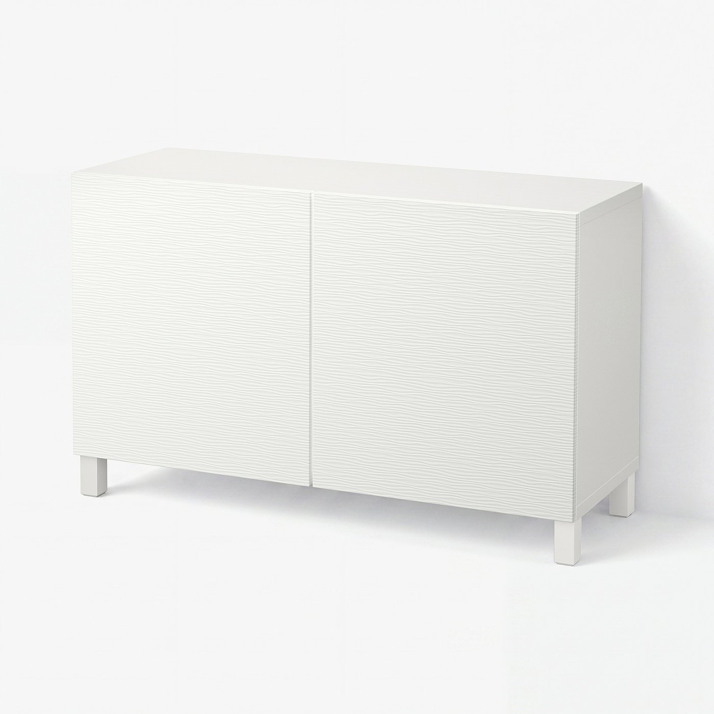 BESTÅ storage combination with doors, white/Laxviken/Stubbarp