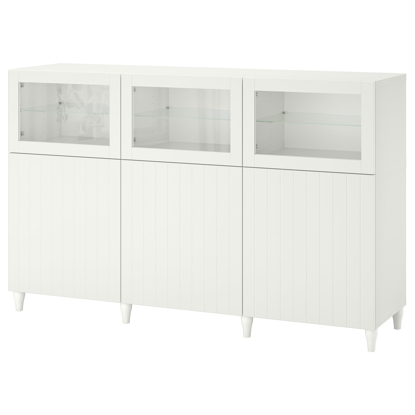 BESTÅ storage combination with doors, white/Sutterviken
