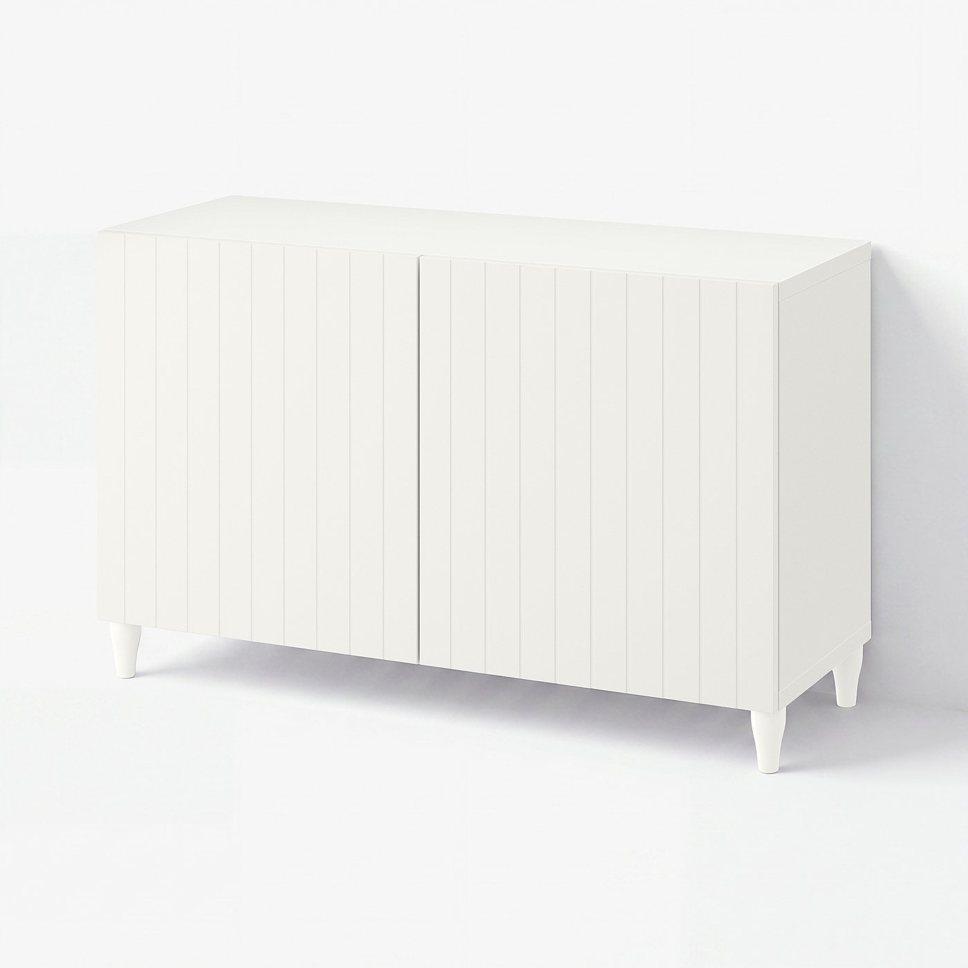 BESTÅ storage combination with doors, white/Sutterviken/Kabbarp