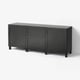 BESTÅ Storage combination with drawers, black-brown/Hanviken/Stubbarp black-brown, 70 7/8x16 1/2x29 1/8 "