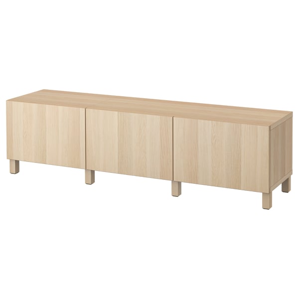 BESTÅ Storage combination with drawers, Lappviken white stained oak effect, 70 7/8x15 3/4x18 7/8 "