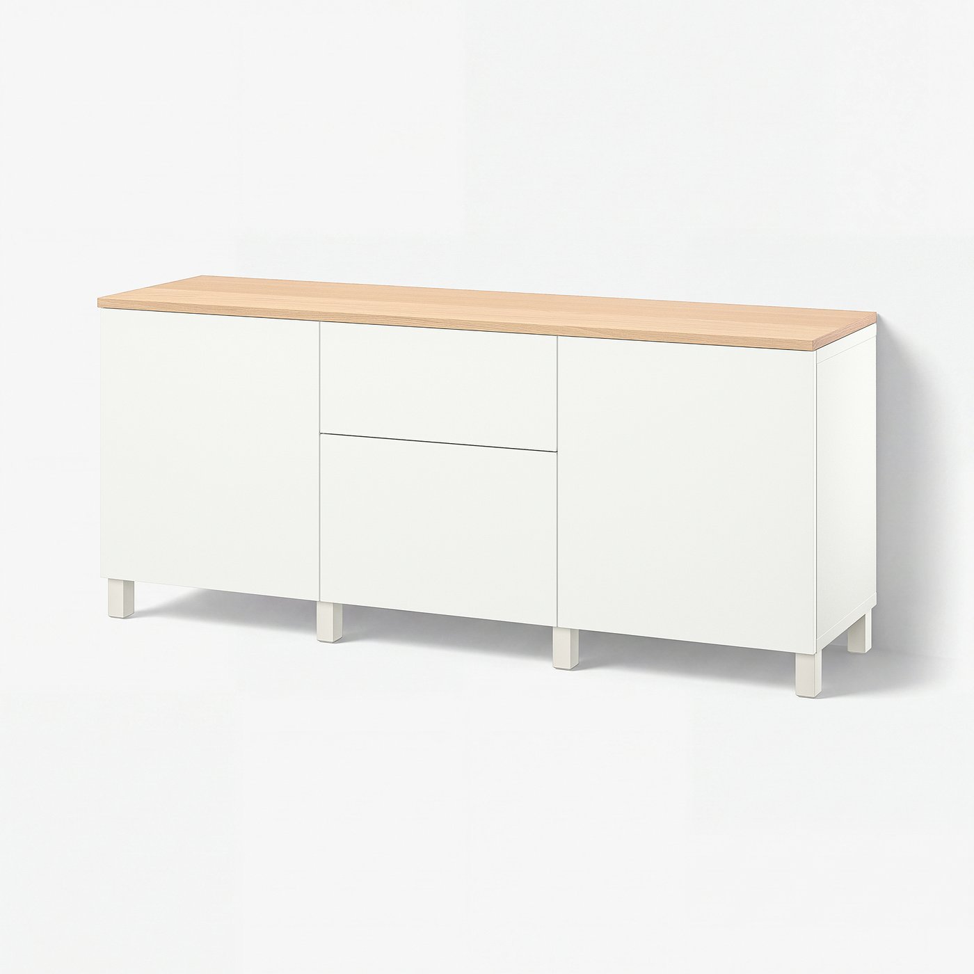 BESTÅ storage combination with drawers, white/Lappviken/Stubbarp