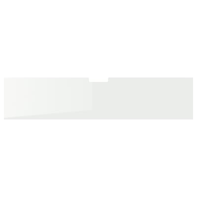 BESTÅ Top panel for TV, glass/white, 70 7/8x15 3/4 "
