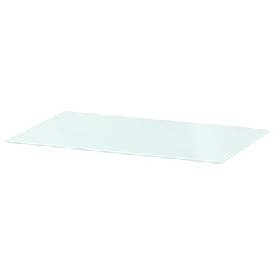 BESTÅ Top panel, glass white/light green, 23 5/8x15 3/4 "