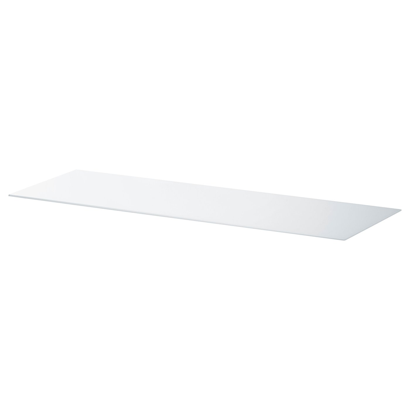 BESTÅ Top panel - glass/white 47 1/4x15 3/4 "