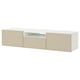 BESTÅ TV bench, white/Krukmakare beige, 70 7/8x16 1/2x15 3/8 "
