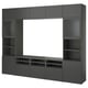 BESTÅ TV storage combination/glass doors, dark gray Lappviken/Sindvik dark gray, 118 1/8x16 1/2x91 "