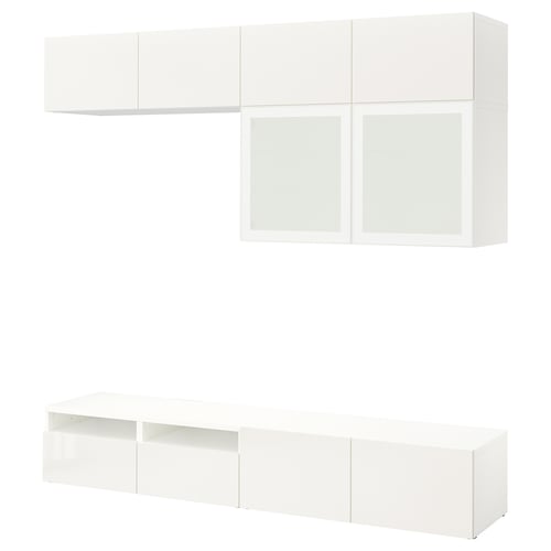 BESTÅ TV storage combination/glass doors, Maximum load/drawer 22 lb