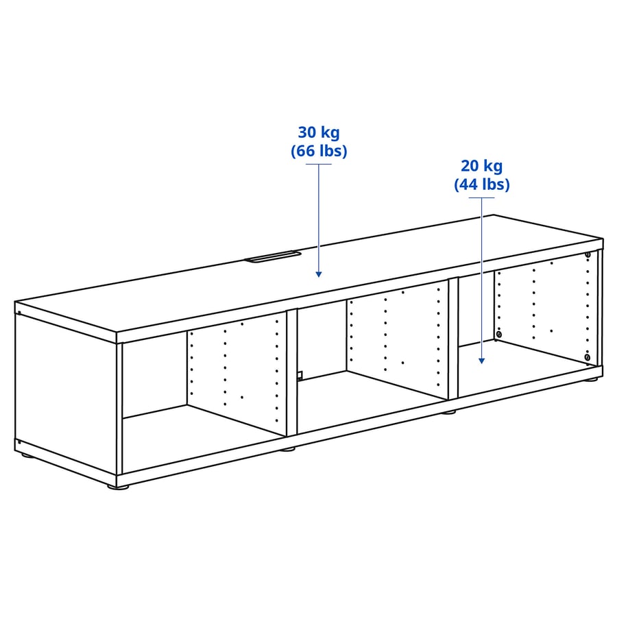 BESTÅ TV unit, dark gray, 707/8x153/4x15" IKEA