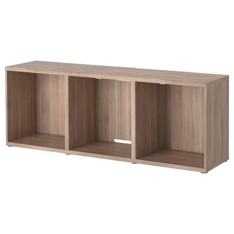 BESTÅ TV unit, walnut effect light gray, 70 7/8x15 3/4x25 1/4" IKEA