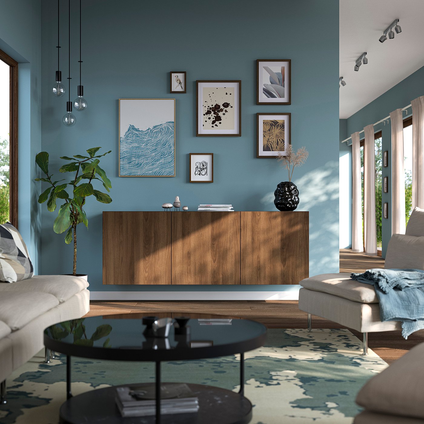 BESTÅ Wall-mounted cabinet combination