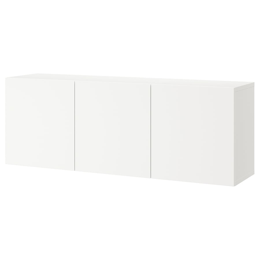 BESTÅ wallmounted combination, white/Lappviken white, 707