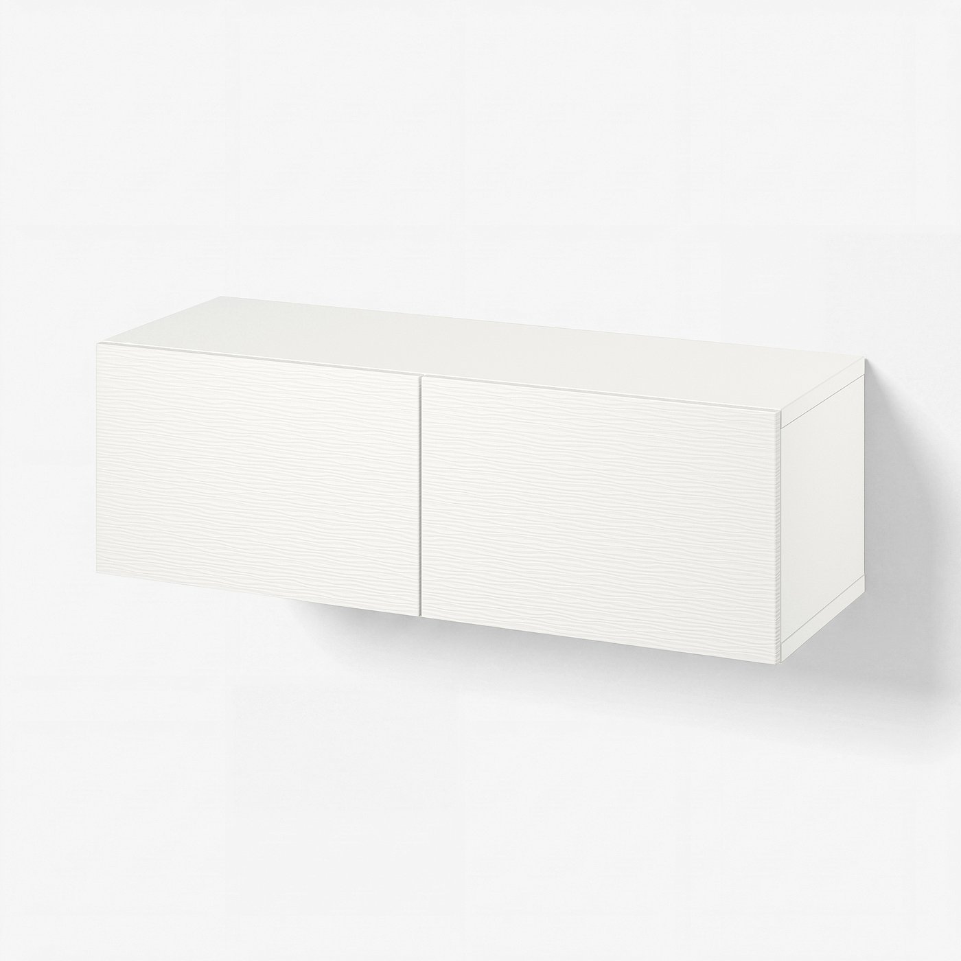 BESTÅ wall-mounted cabinet combination, white/Laxviken white, 471