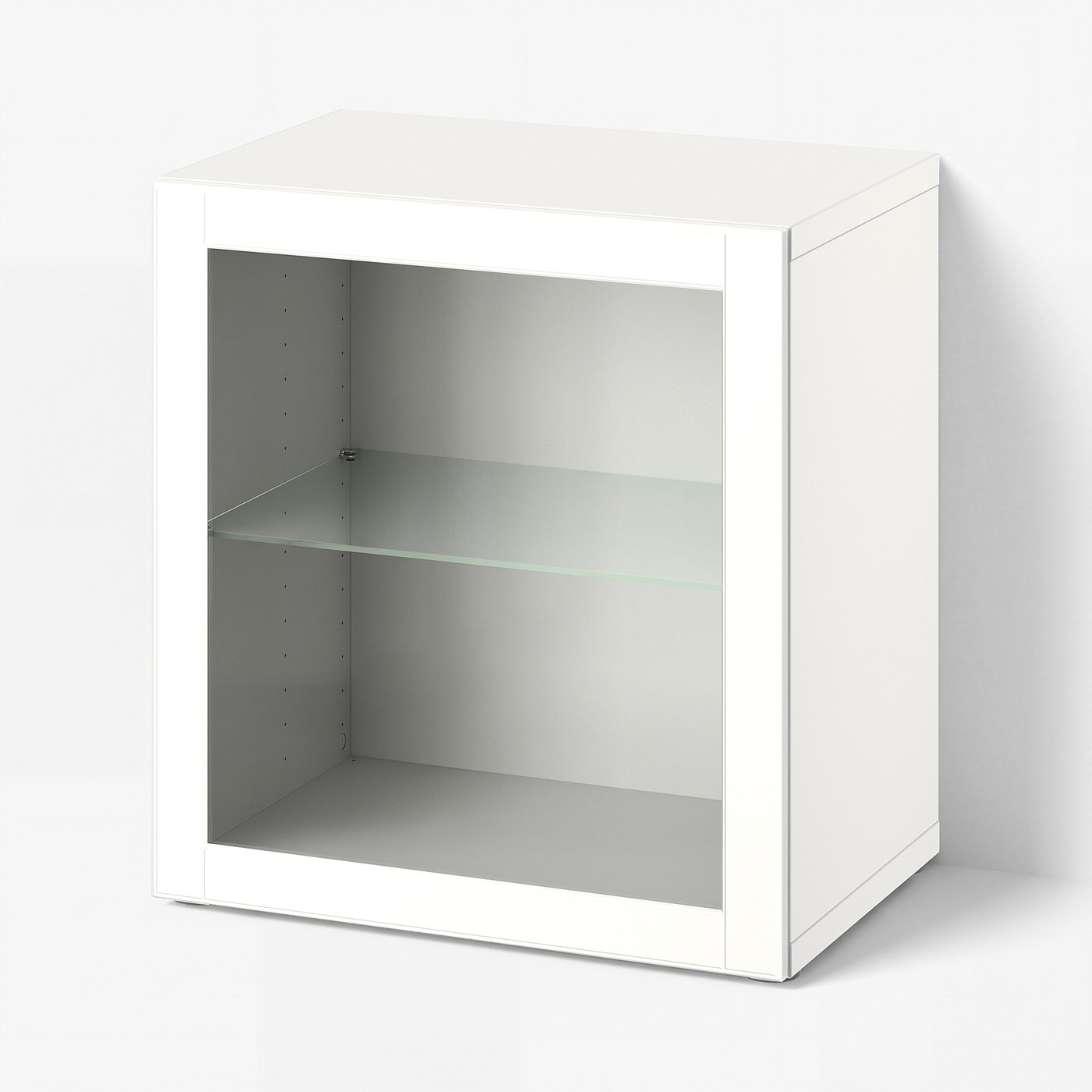 BESTÅ wall-mounted cabinet combination, white/Ostvik white, 235