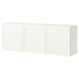 BESTÅ Wall-mounted cabinet combination, white/Pipmakare white, 70 7/8x16 1/2x25 1/4 "